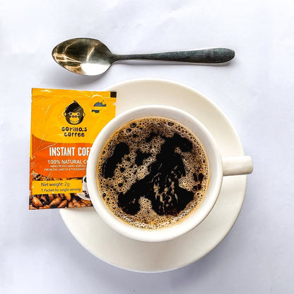 ☕ 2g x 50 Sobres de Café Instantáneo Gorilla’s Coffee – Ruanda