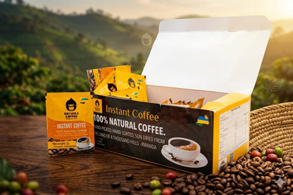 ☕ 2g x 50 Sobres de Café Instantáneo Gorilla’s Coffee – Ruanda