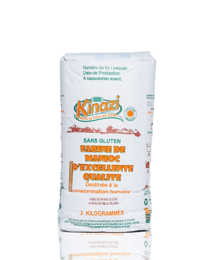 2 kg de farine de manioc Kinazi