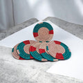 Sous-verres artisanaux tressés à la main – Artisanat du Rwanda (Lots 6)