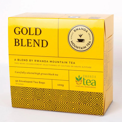 Thé noir Gold Blend | Thé des montagnes du Rwanda | 50 sachets